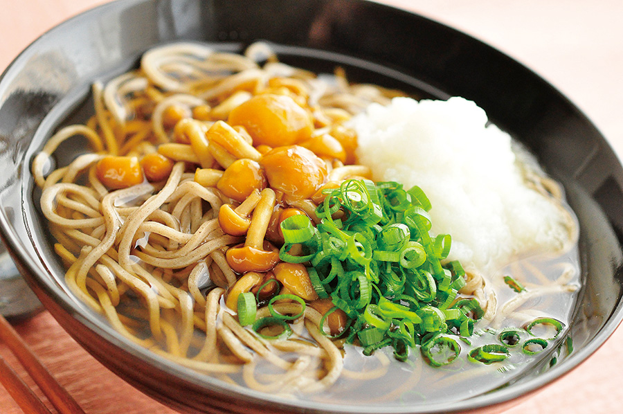 簡単なめこおろしそば