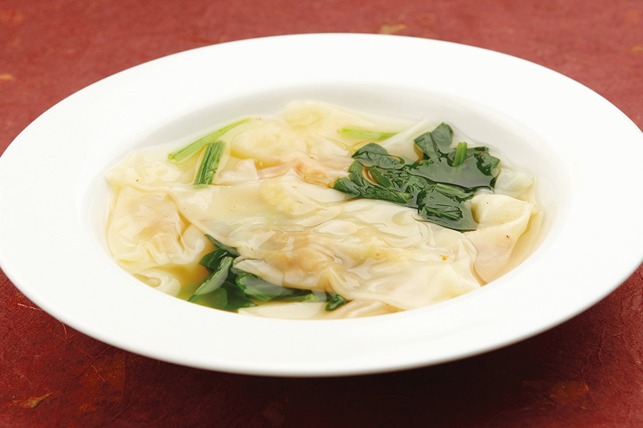 キムチとえびのワンタンスープ