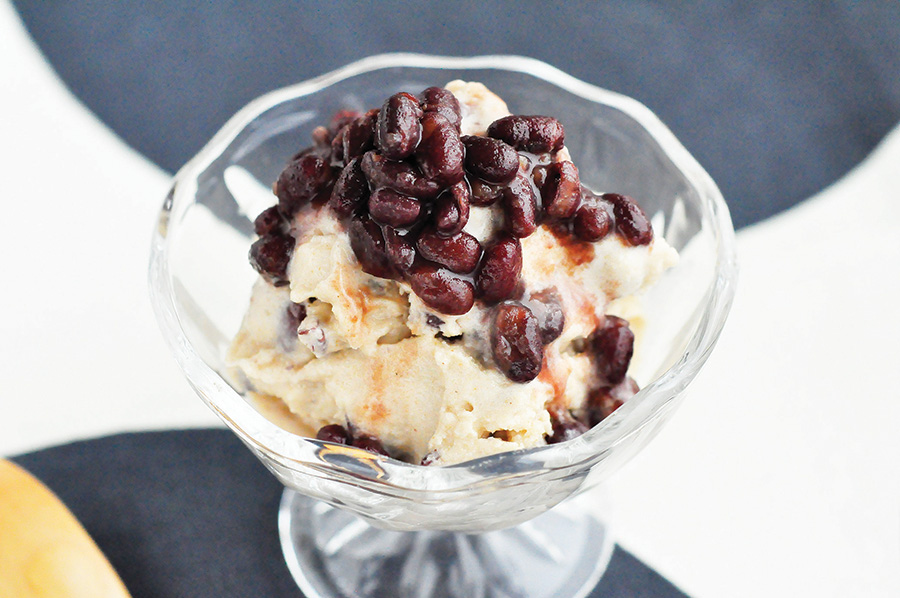 小豆と練りごまのアイスクリーム