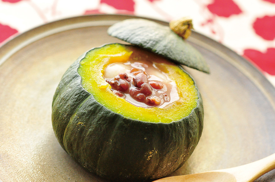 洋風パンプキン白玉ぜんざい