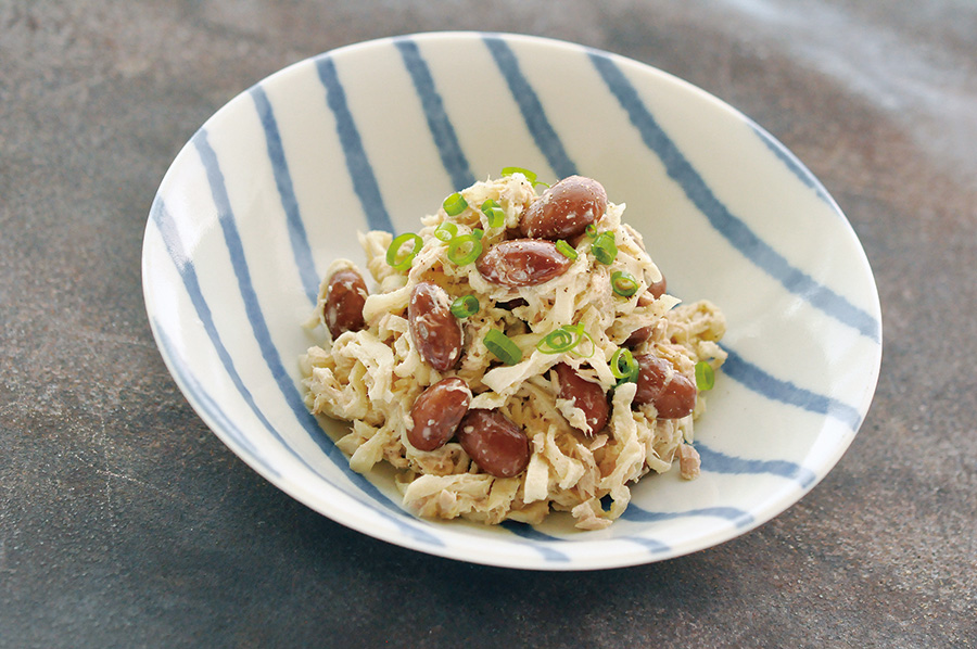 金時豆と切り干し大根のツナサラダ