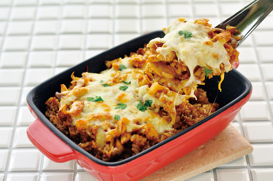 鶏ときのこのデミグラスドリア