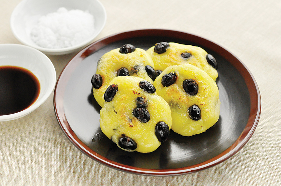 黒大豆入りいももち